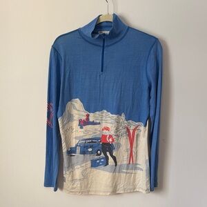 Neve Apres, Base Layer Sky Blue Long Sleeve Top